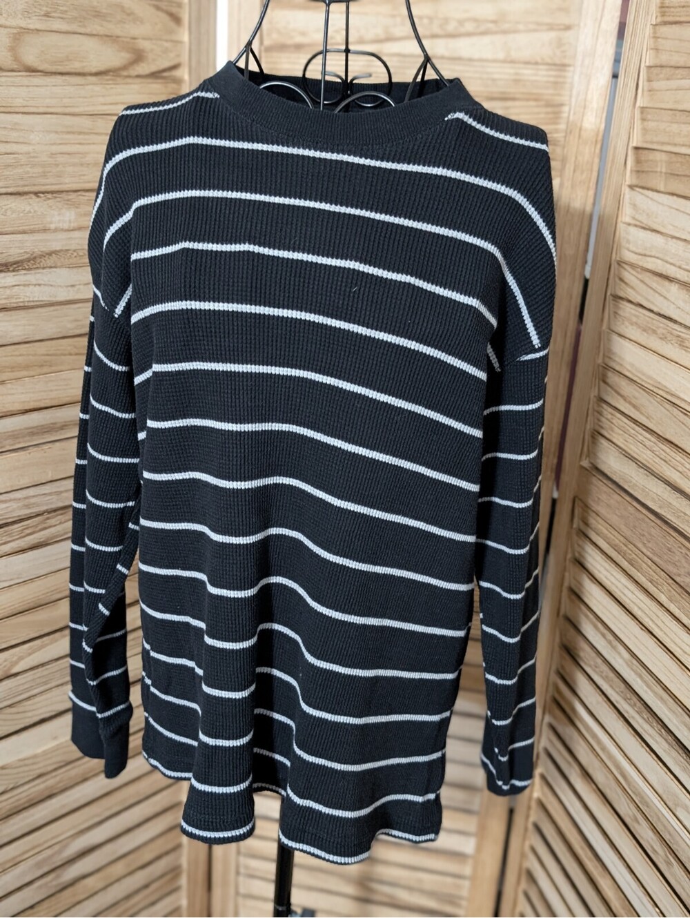Mountain Ridge Shirt Mens Large Black White Explore Life outdoor Hiking Layered